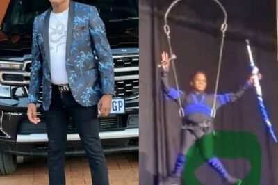 Khuzani Mpungose’s Flying Stunt at Blue Nation Festival Has Mzansi in Stitches